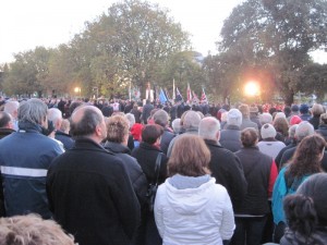 Anzac Day ceremony in Christchurch, New Zealand 2012
