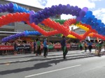 GayPrideParadeInAucklandNewZealand2013 Balloons at Auckland's Gay Pride Parade