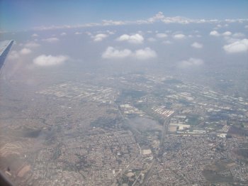 Mexico City from the air