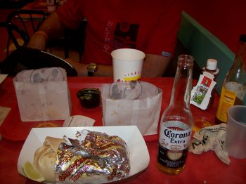 California Burrito meal in Chinatown, Washington, D.C. with Shane Bauman