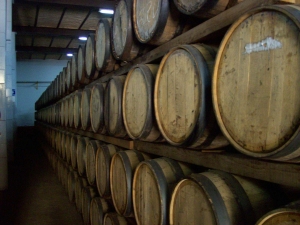 Herradura Tequila aging in barrels