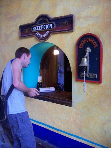 Andrew Wharton checks into hotel at Tapalpa, Mexico