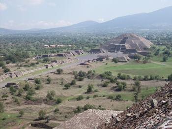 pyramids at Teotihuacan, outside Mexico City, Mexico, second largest pyramid in the world